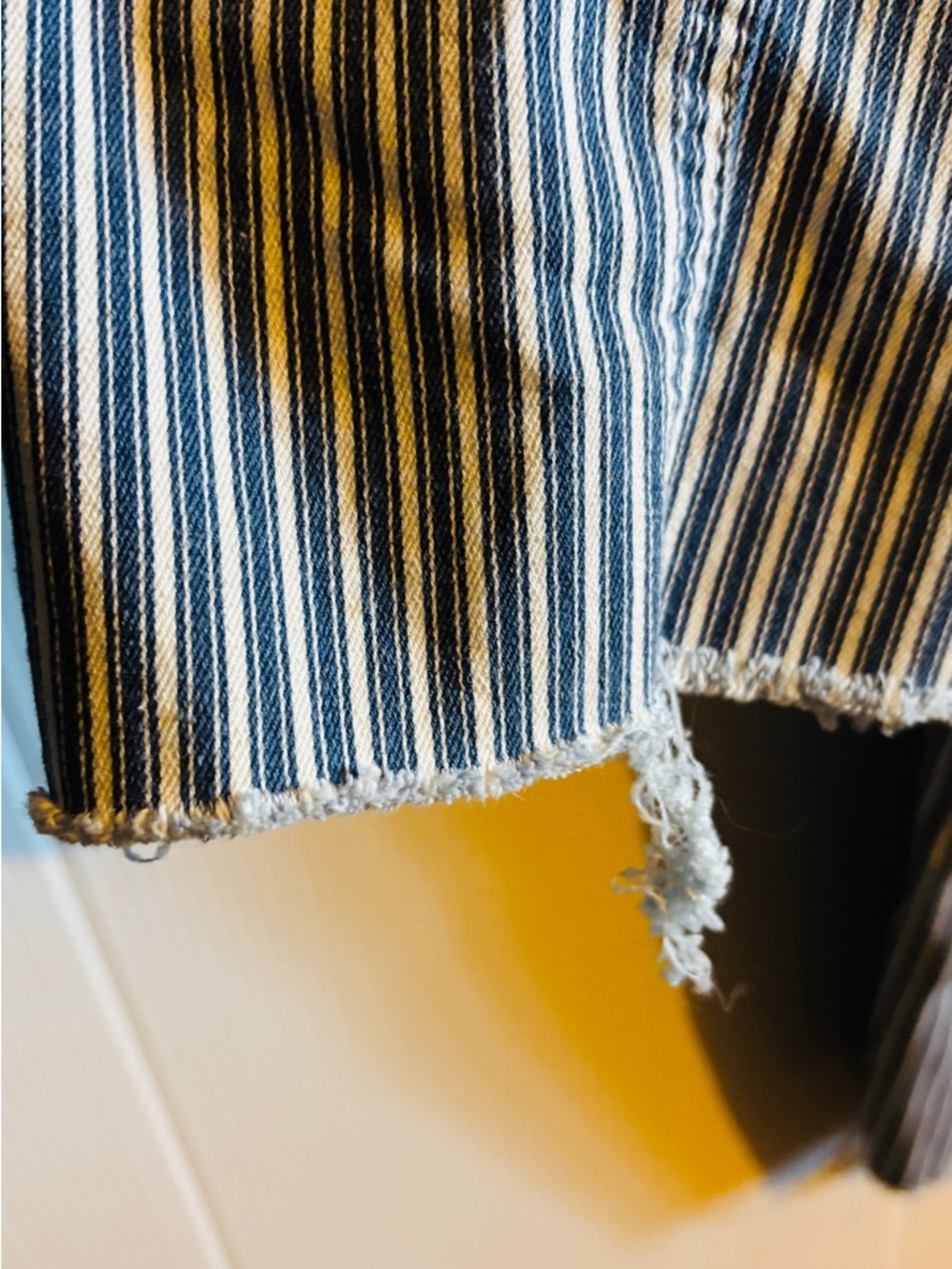 Indigo Rein Blue & White Striped Chinos - Picture 5 of 6